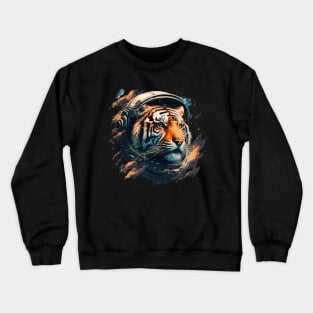 space tiger Crewneck Sweatshirt